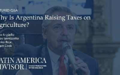 Carlos Iannizzotto en The Dialogue Washington: «La agricultura es el sector más dinámico de la economía argentina»