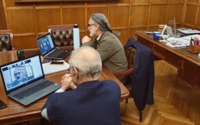 El presidente y el vice de Coninagro participaron de la videoconferencia con las autoridades del Ministerio de Agricultura, Luis Basterra y Julián Echazarreta