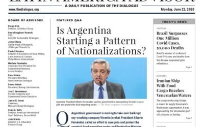 Carlos Iannizzotto en Latin America Advisor, la publicación del Inter American Dialogue de Washington sobre el caso Vicentin