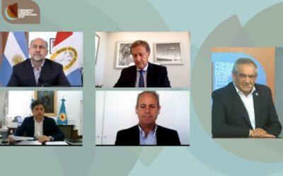 Kicillof, Perotti y Suárez coincidieron en la importancia de haber mantenido al sector productivo como esencial durante la cuarentena