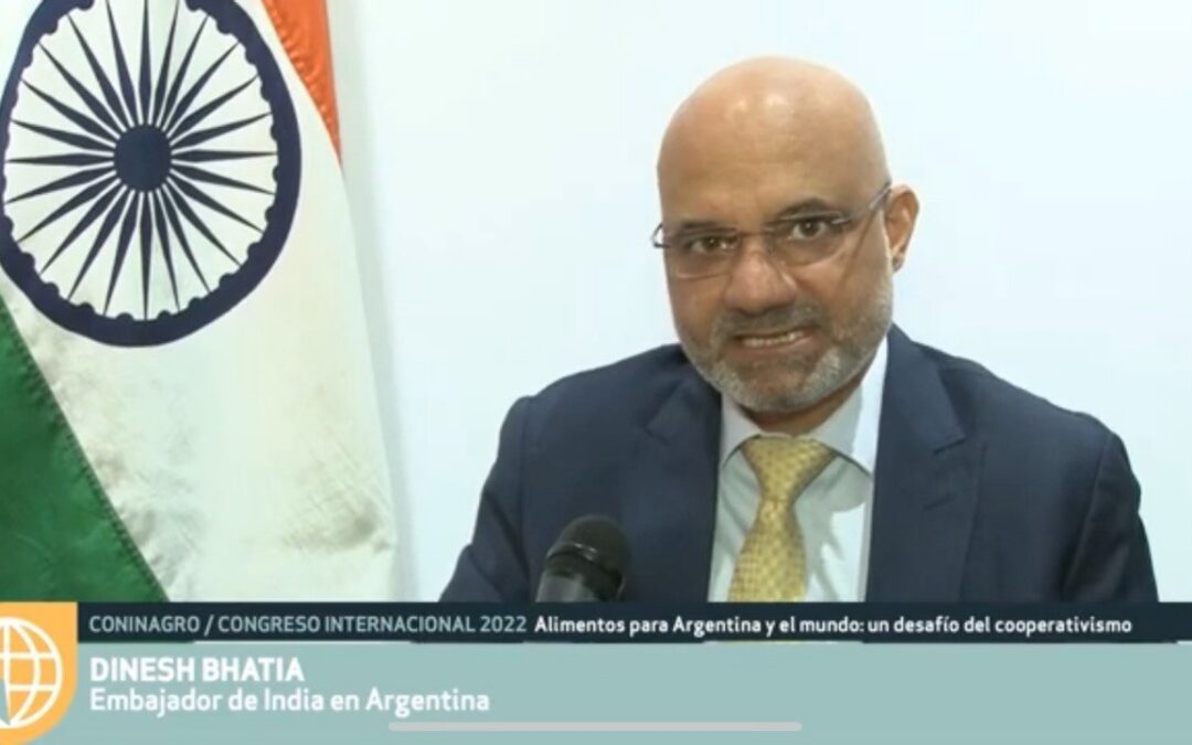 “India y Argentina son dos socios estratégicos”, afirmó el embajador en nuestro país, Dinesh Bhatia