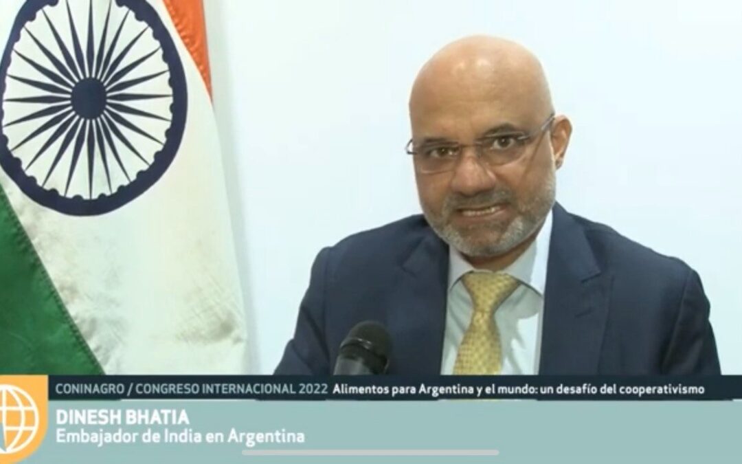 «India y Argentina son dos socios estratégicos», afirmó el embajador en nuestro país, Dinesh Bhatia