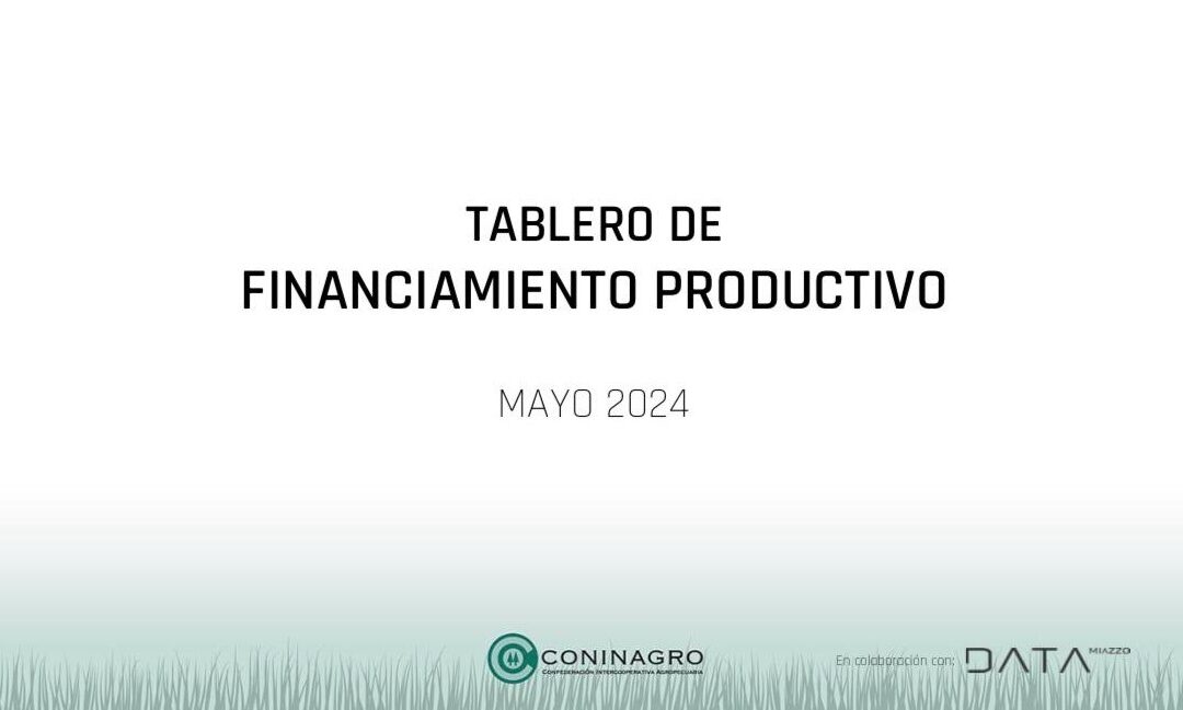 Tablero de financiamiento productivo